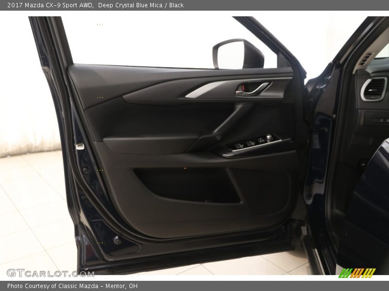 Deep Crystal Blue Mica / Black 2017 Mazda CX-9 Sport AWD