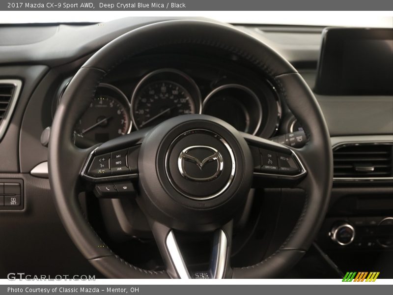 Deep Crystal Blue Mica / Black 2017 Mazda CX-9 Sport AWD