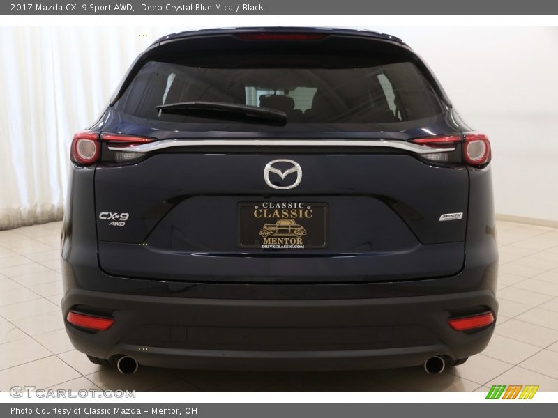 Deep Crystal Blue Mica / Black 2017 Mazda CX-9 Sport AWD
