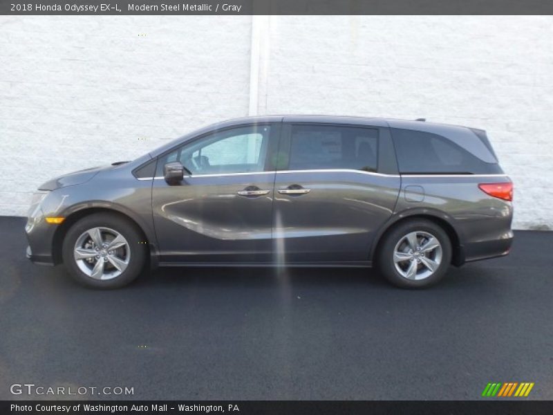 Modern Steel Metallic / Gray 2018 Honda Odyssey EX-L