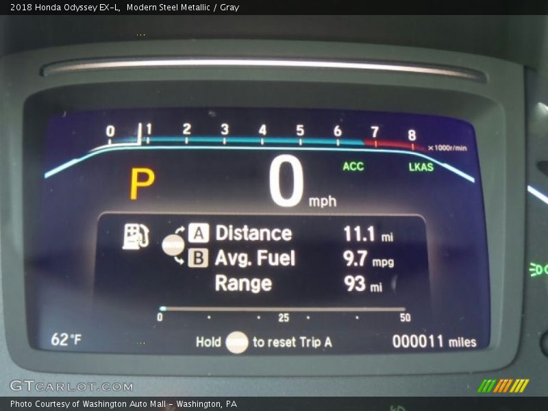 Modern Steel Metallic / Gray 2018 Honda Odyssey EX-L