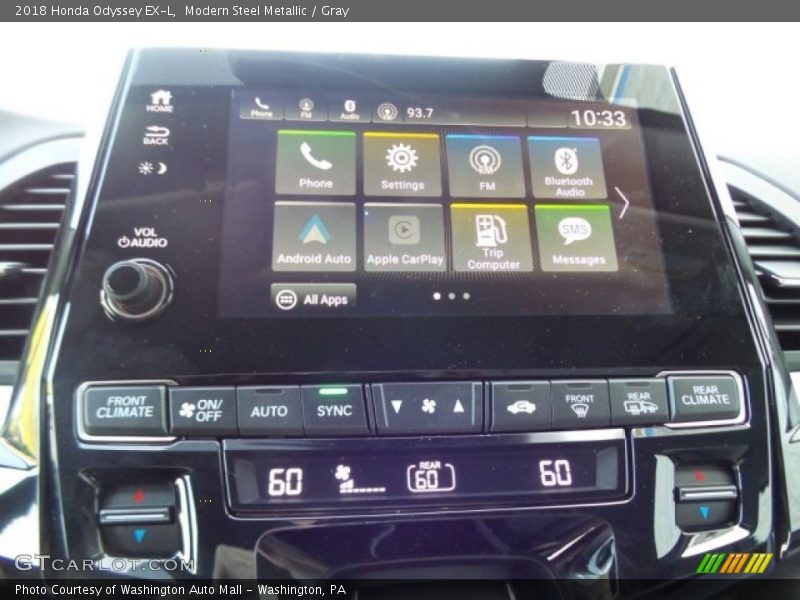 Modern Steel Metallic / Gray 2018 Honda Odyssey EX-L