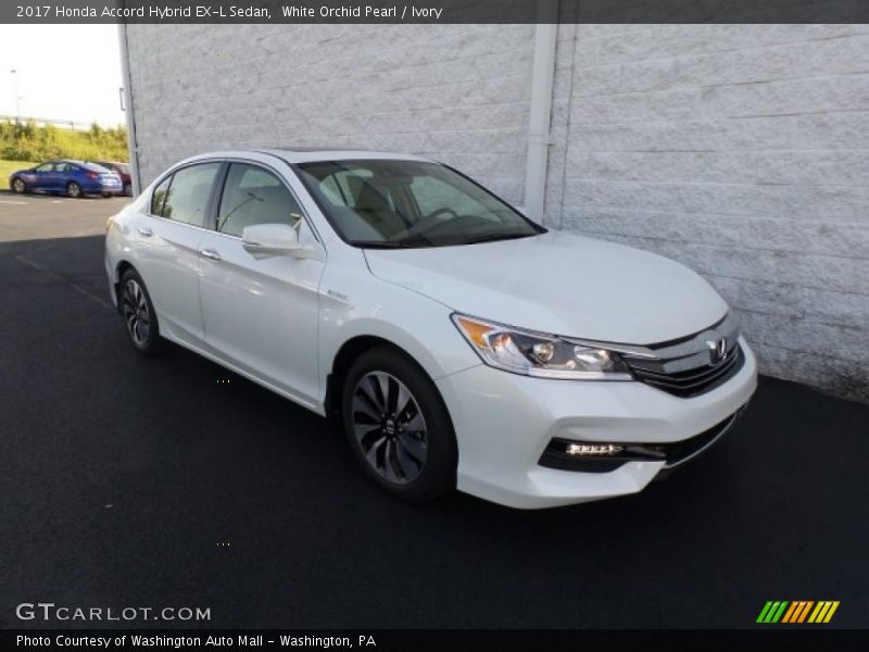 White Orchid Pearl / Ivory 2017 Honda Accord Hybrid EX-L Sedan