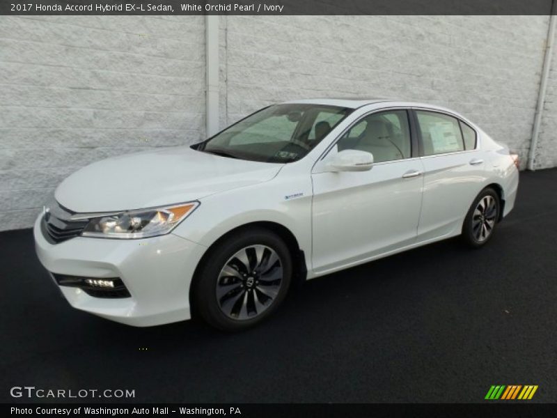 White Orchid Pearl / Ivory 2017 Honda Accord Hybrid EX-L Sedan