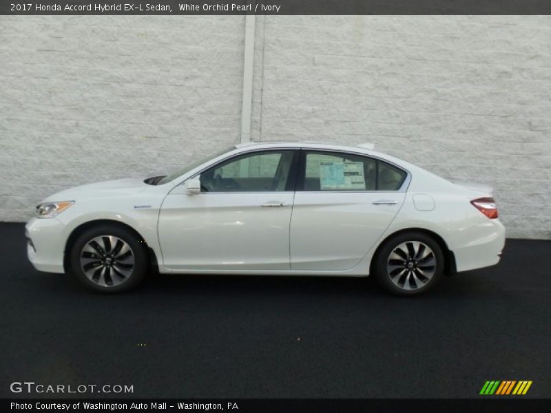 White Orchid Pearl / Ivory 2017 Honda Accord Hybrid EX-L Sedan