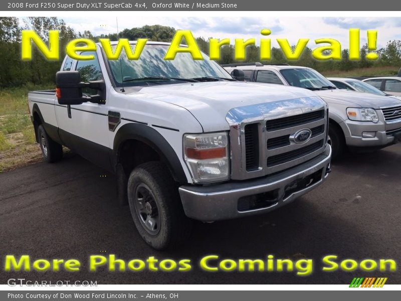 Oxford White / Medium Stone 2008 Ford F250 Super Duty XLT SuperCab 4x4