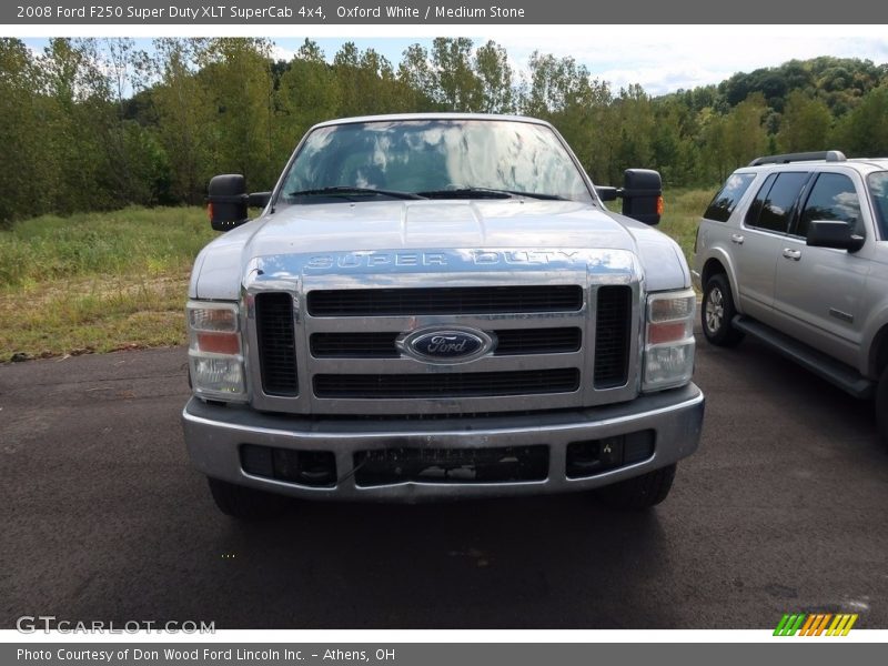 Oxford White / Medium Stone 2008 Ford F250 Super Duty XLT SuperCab 4x4
