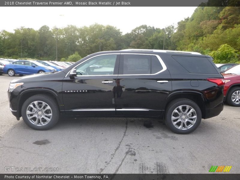 Mosaic Black Metallic / Jet Black 2018 Chevrolet Traverse Premier AWD