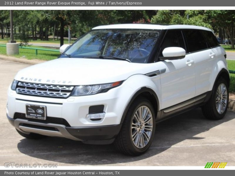 Fuji White / Tan/Ivory/Espresso 2012 Land Rover Range Rover Evoque Prestige