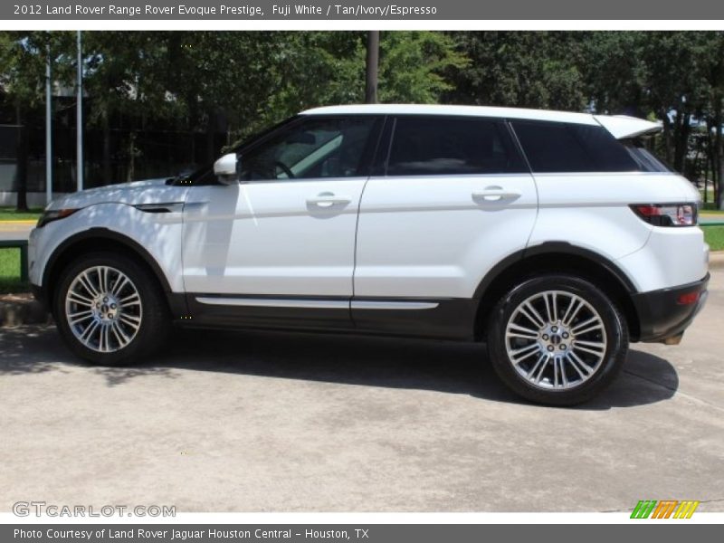 Fuji White / Tan/Ivory/Espresso 2012 Land Rover Range Rover Evoque Prestige