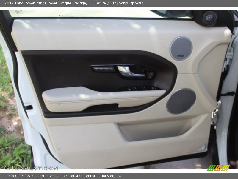 Fuji White / Tan/Ivory/Espresso 2012 Land Rover Range Rover Evoque Prestige
