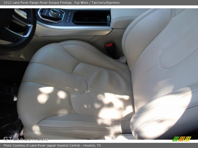 Fuji White / Tan/Ivory/Espresso 2012 Land Rover Range Rover Evoque Prestige