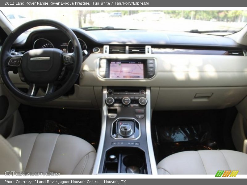 Fuji White / Tan/Ivory/Espresso 2012 Land Rover Range Rover Evoque Prestige