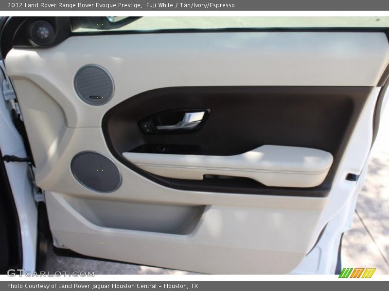 Fuji White / Tan/Ivory/Espresso 2012 Land Rover Range Rover Evoque Prestige