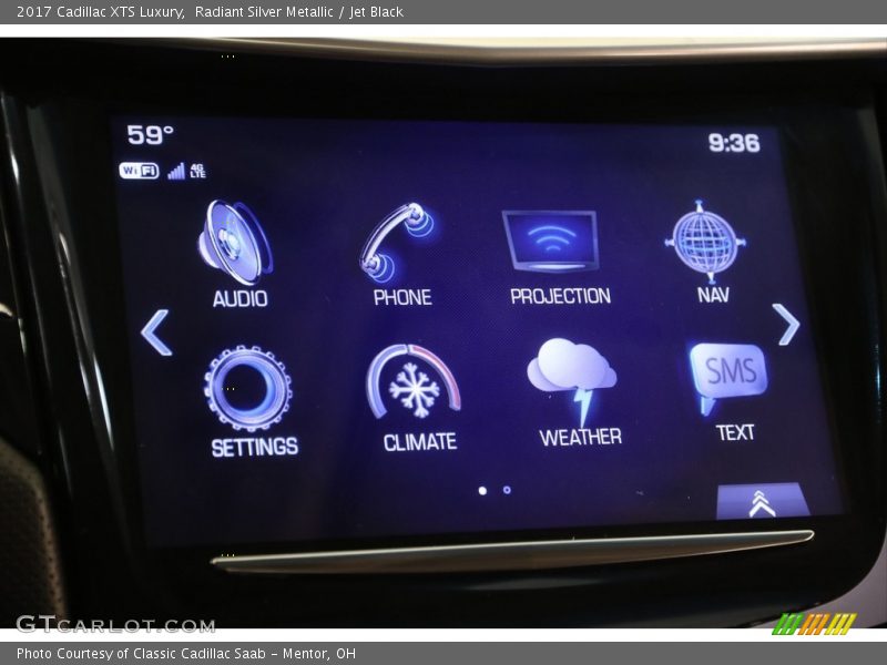 Radiant Silver Metallic / Jet Black 2017 Cadillac XTS Luxury