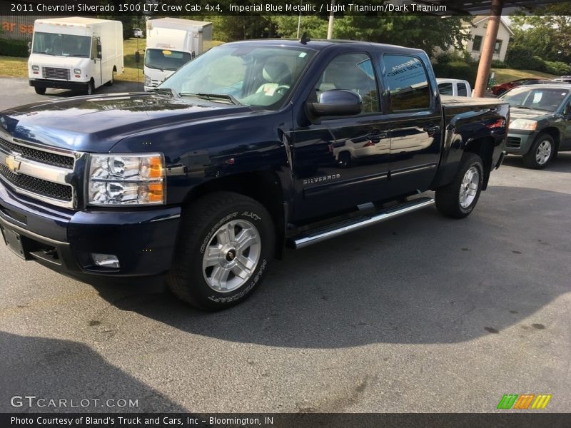 Imperial Blue Metallic / Light Titanium/Dark Titanium 2011 Chevrolet Silverado 1500 LTZ Crew Cab 4x4