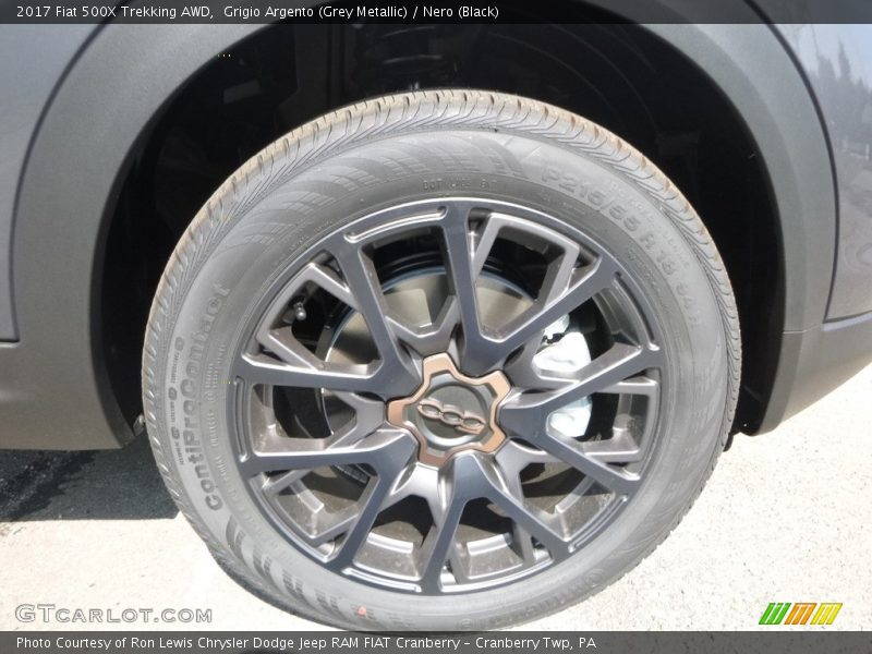 Grigio Argento (Grey Metallic) / Nero (Black) 2017 Fiat 500X Trekking AWD
