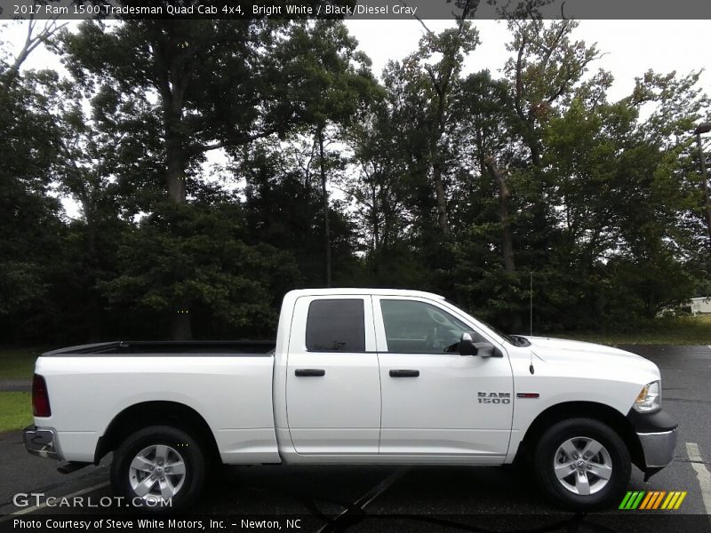 Bright White / Black/Diesel Gray 2017 Ram 1500 Tradesman Quad Cab 4x4