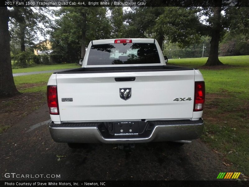 Bright White / Black/Diesel Gray 2017 Ram 1500 Tradesman Quad Cab 4x4