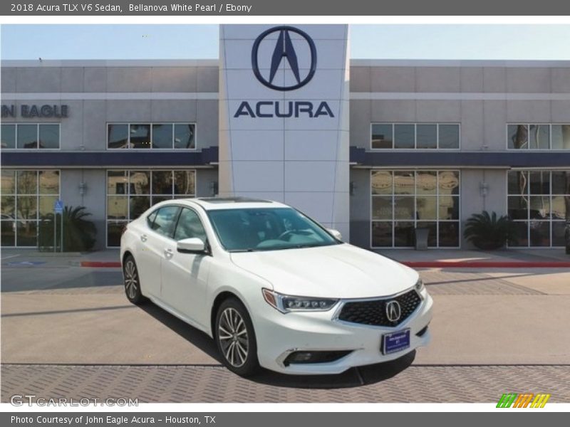 Bellanova White Pearl / Ebony 2018 Acura TLX V6 Sedan