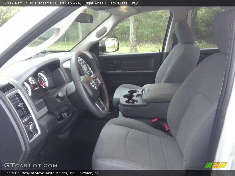 Bright White / Black/Diesel Gray 2017 Ram 1500 Tradesman Quad Cab 4x4