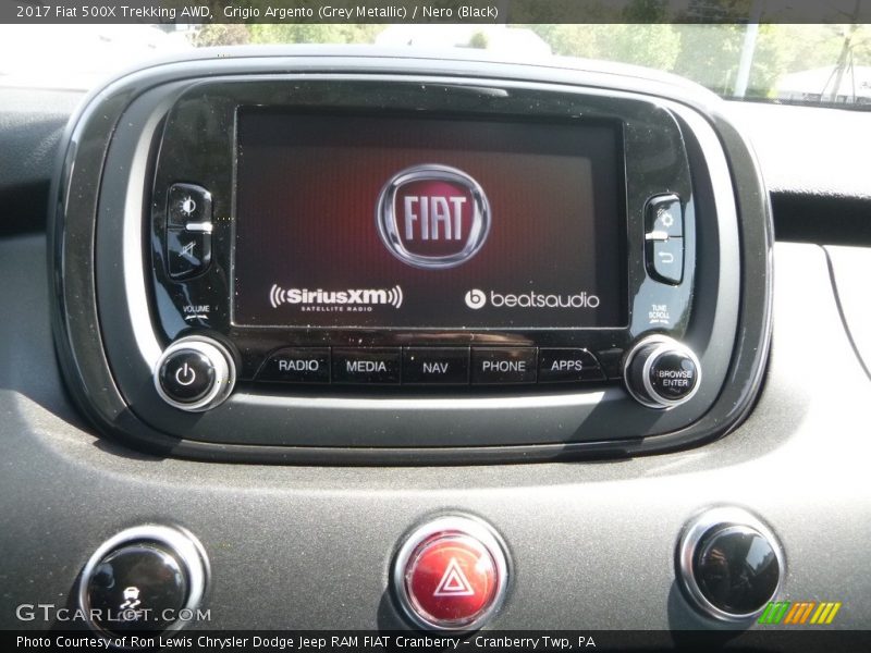 Grigio Argento (Grey Metallic) / Nero (Black) 2017 Fiat 500X Trekking AWD