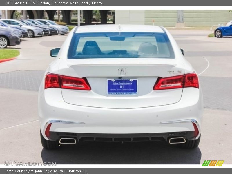 Bellanova White Pearl / Ebony 2018 Acura TLX V6 Sedan
