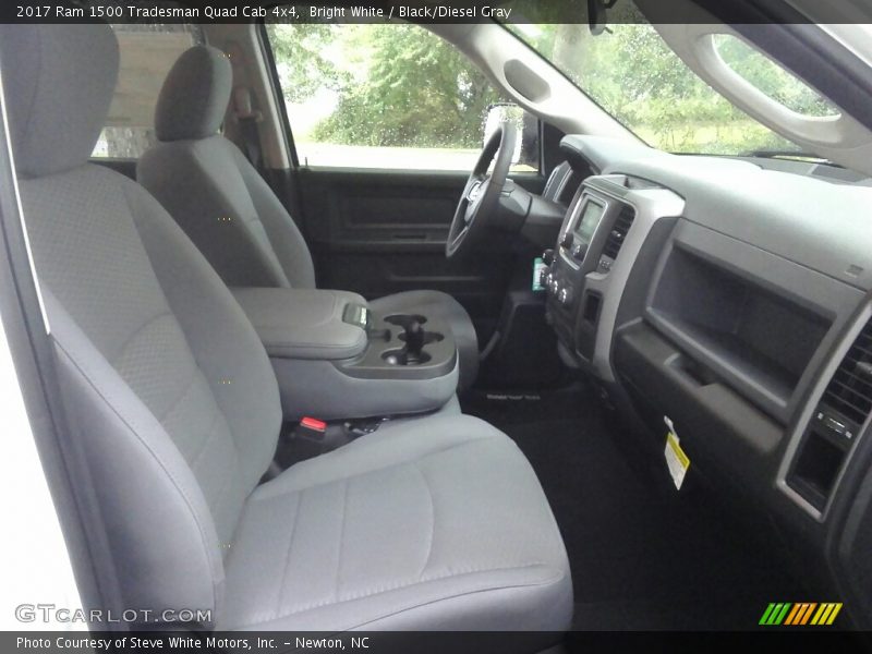 Bright White / Black/Diesel Gray 2017 Ram 1500 Tradesman Quad Cab 4x4