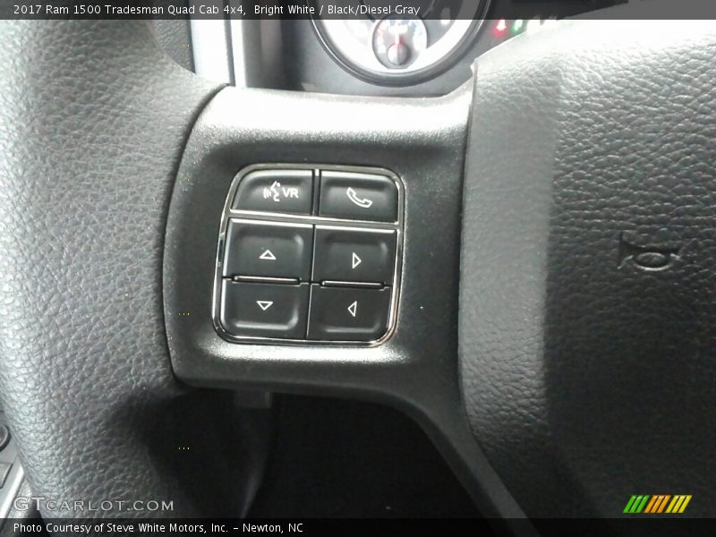 Bright White / Black/Diesel Gray 2017 Ram 1500 Tradesman Quad Cab 4x4
