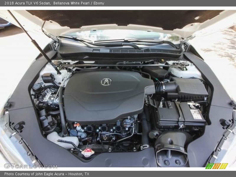 Bellanova White Pearl / Ebony 2018 Acura TLX V6 Sedan