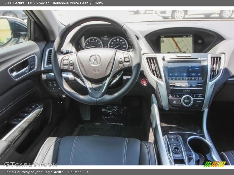 Bellanova White Pearl / Ebony 2018 Acura TLX V6 Sedan