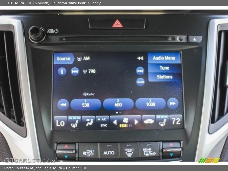 Bellanova White Pearl / Ebony 2018 Acura TLX V6 Sedan