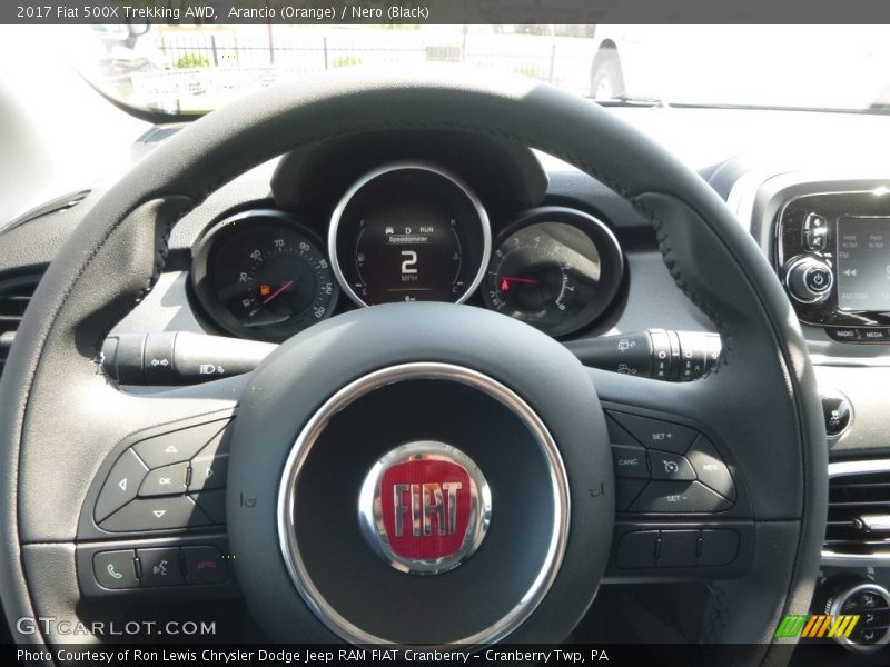 Arancio (Orange) / Nero (Black) 2017 Fiat 500X Trekking AWD