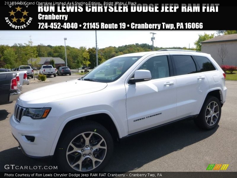 Bright White / Black 2018 Jeep Grand Cherokee Limited 4x4 Sterling Edition