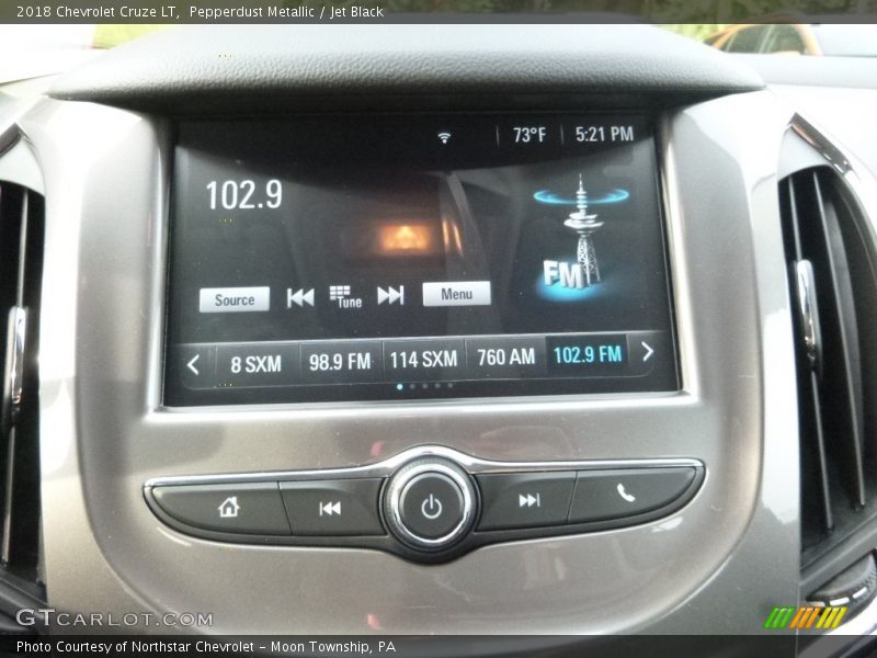 Pepperdust Metallic / Jet Black 2018 Chevrolet Cruze LT