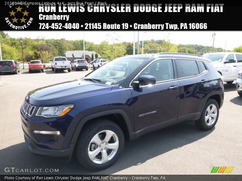 Jazz Blue Pearl / Black 2018 Jeep Compass Latitude 4x4