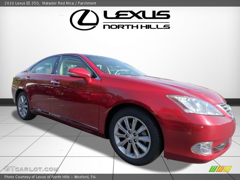 Matador Red Mica / Parchment 2010 Lexus ES 350