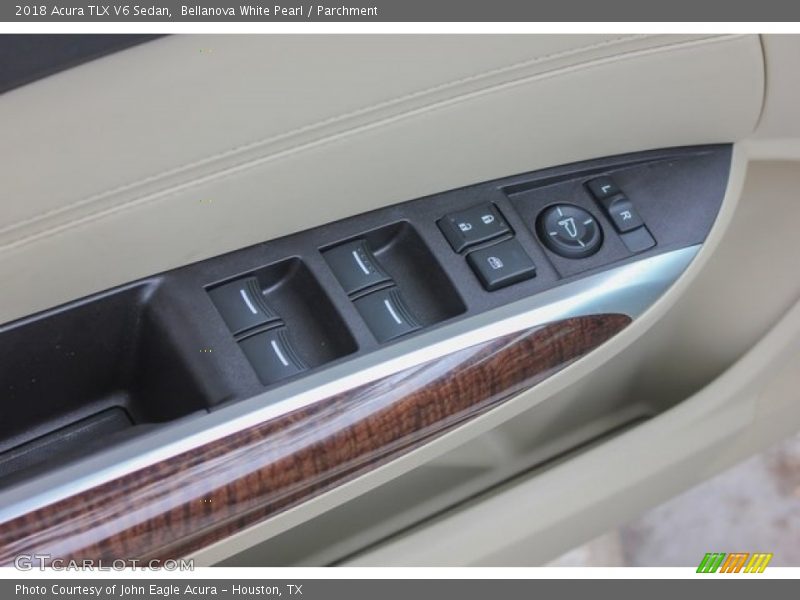 Bellanova White Pearl / Parchment 2018 Acura TLX V6 Sedan