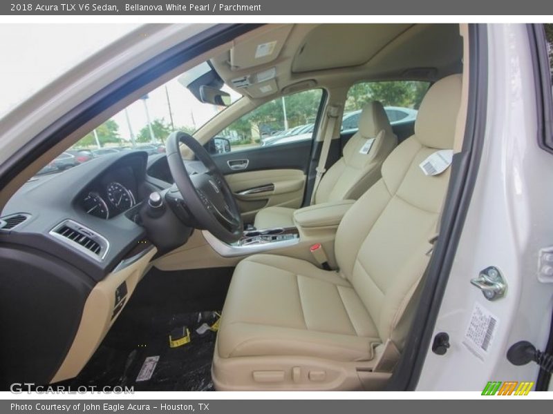 Bellanova White Pearl / Parchment 2018 Acura TLX V6 Sedan