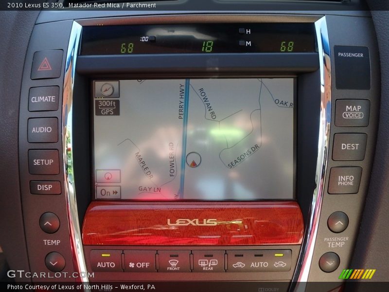 Matador Red Mica / Parchment 2010 Lexus ES 350