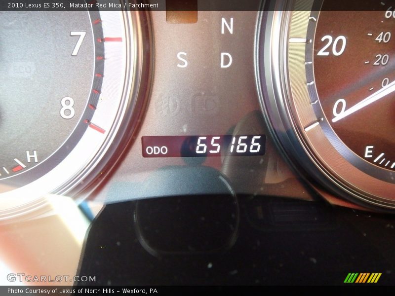 Matador Red Mica / Parchment 2010 Lexus ES 350