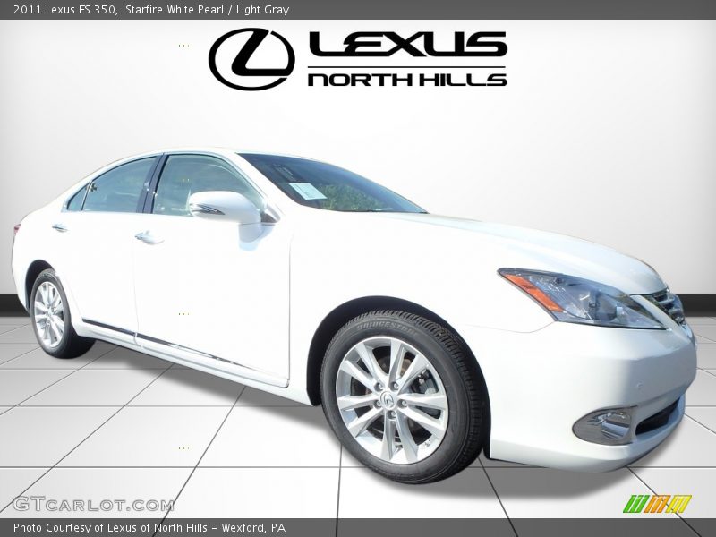 Starfire White Pearl / Light Gray 2011 Lexus ES 350