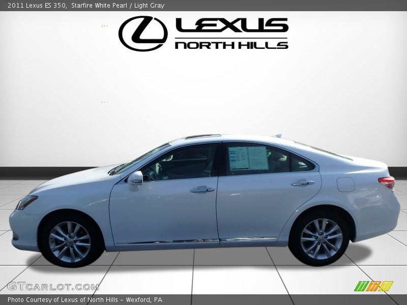 Starfire White Pearl / Light Gray 2011 Lexus ES 350