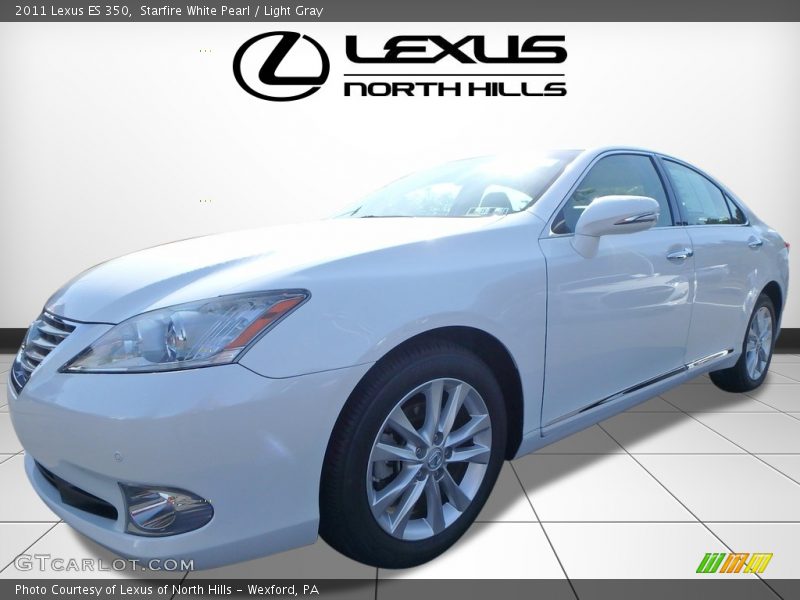 Starfire White Pearl / Light Gray 2011 Lexus ES 350