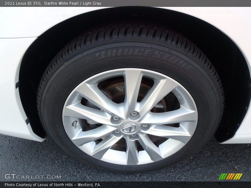 Starfire White Pearl / Light Gray 2011 Lexus ES 350