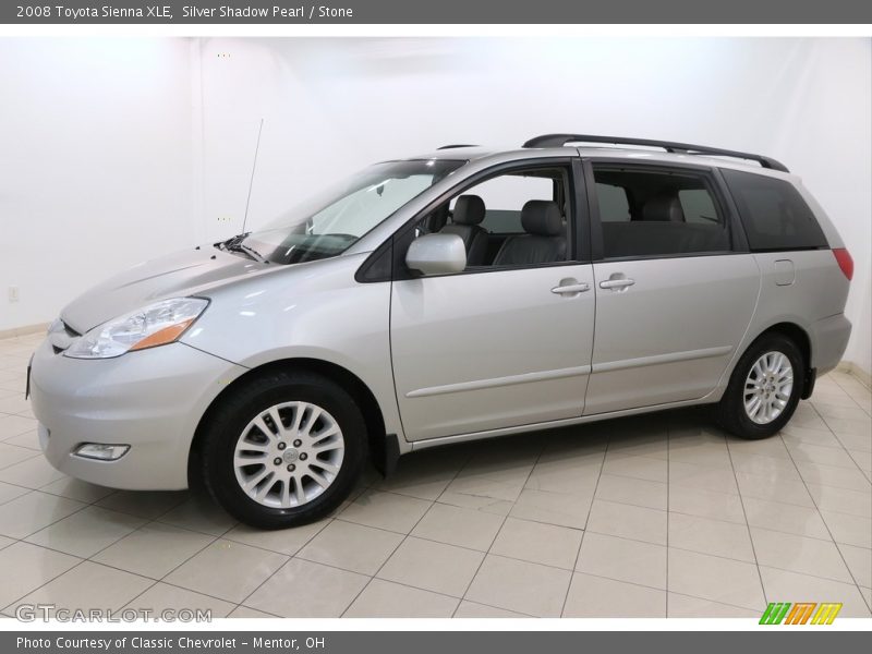 Silver Shadow Pearl / Stone 2008 Toyota Sienna XLE