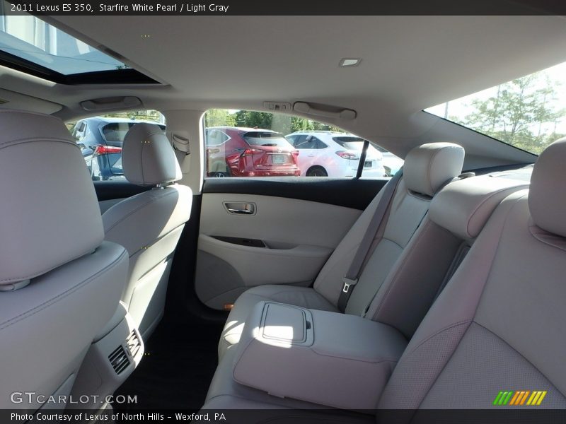 Starfire White Pearl / Light Gray 2011 Lexus ES 350