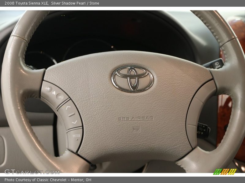 Silver Shadow Pearl / Stone 2008 Toyota Sienna XLE