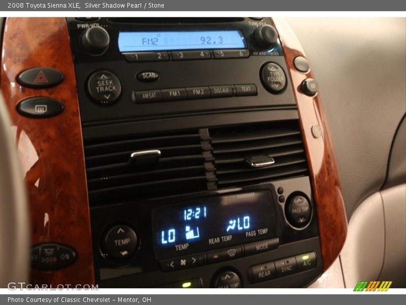 Silver Shadow Pearl / Stone 2008 Toyota Sienna XLE