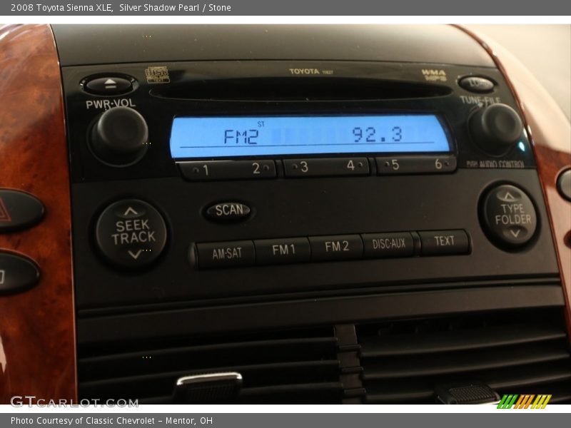 Silver Shadow Pearl / Stone 2008 Toyota Sienna XLE